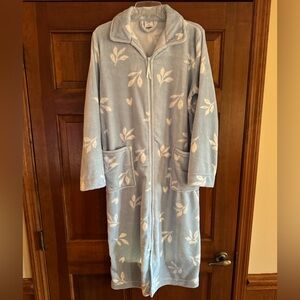 Croft & Barrow Light Blue Fleece Robe